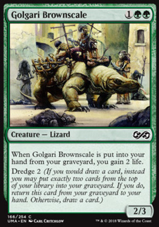 【JPN】《葛加理棕鱗獸/Golgari Brownscale》[終極大師]