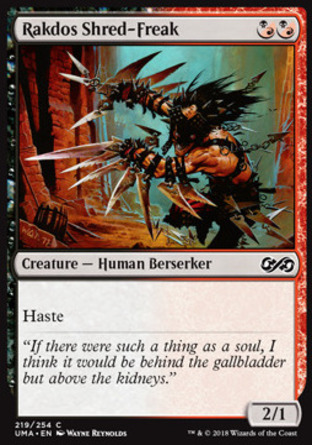 【JPN】《拉鐸司使刀狂人/Rakdos Shred-Freak》[終極大師]
