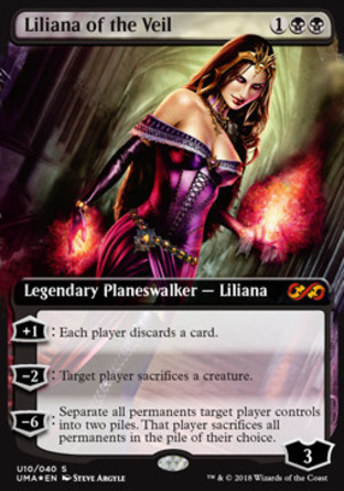 【ENG】 ☆Foil☆ 《面紗的莉蓮娜/Liliana of the Veil》[終極寶藏]