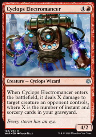 【JPN】《獨眼巨人電流術士/Cyclops Electromancer》[火花之戰]