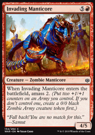 【JPN】《侵攻蠍獅/Invading Manticore》[火花之戰]