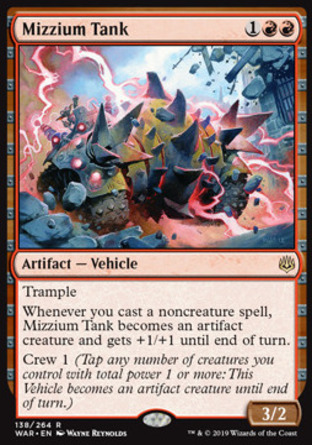 【JPN】 ☆Foil☆ 《米捷戰車/Mizzium Tank》[火花之戰]