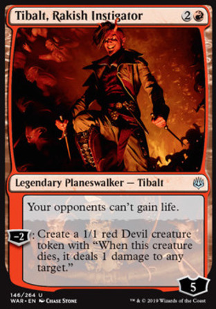 【JPN】《放浪煽動者提勃/Tibalt, Rakish Instigator》[火花之戰]