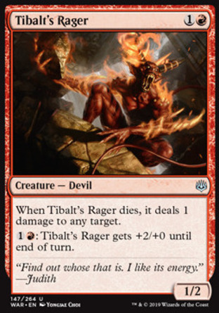 【JPN】《提勃的躁鬼/Tibalt's Rager》[火花之戰]