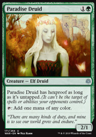 【JPN】 ☆Foil☆ 《天堂德魯伊/Paradise Druid》[火花之戰]