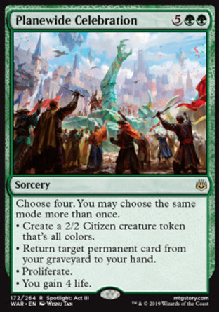 【JPN】 ☆Foil☆ 《普世歡騰/Planewide Celebration》[火花之戰]