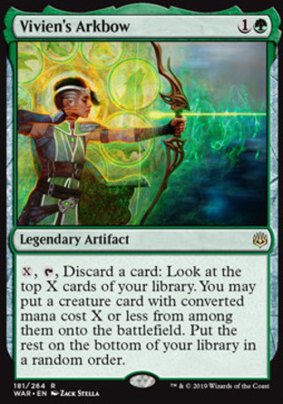 【JPN】 ☆Foil☆ 《薇薇安的方舟神弓/Vivien's Arkbow》[火花之戰]
