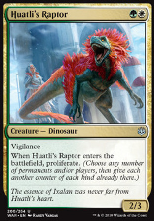【JPN】《華特莉的迅猛龍/Huatli's Raptor》[火花之戰]