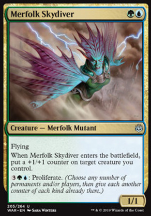 【JPN】《躍空人魚/Merfolk Skydiver》[火花之戰]
