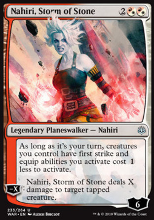【JPN】《飛石暴娜希麗/Nahiri, Storm of Stone》[火花之戰]