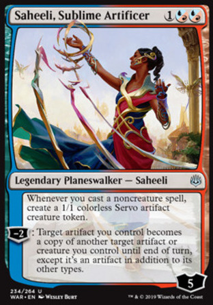 【JPN】《非凡神器師莎希莉/Saheeli, Sublime Artificer》[火花之戰]