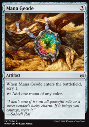 【JPN】《魔法力晶球/Mana Geode》[火花之戰]