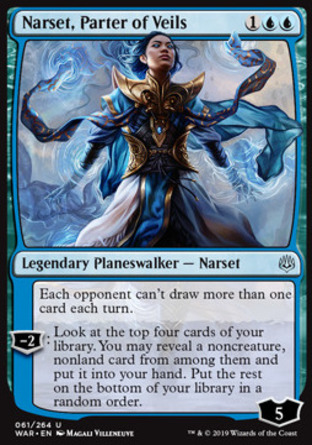 【JPN】 ☆Foil☆ 《揭帷娜爾施/Narset, Parter of Veils》[火花之戰]