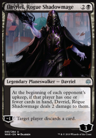 【JPN】《離群影法師達夫黎/Davriel, Rogue Shadowmage》[火花之戰]