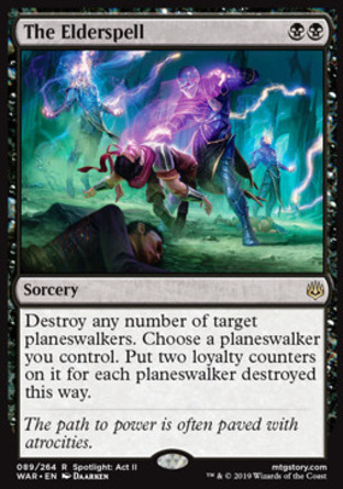 【JPN】 ☆Foil☆ 《至尊咒/The Elderspell》[火花之戰]