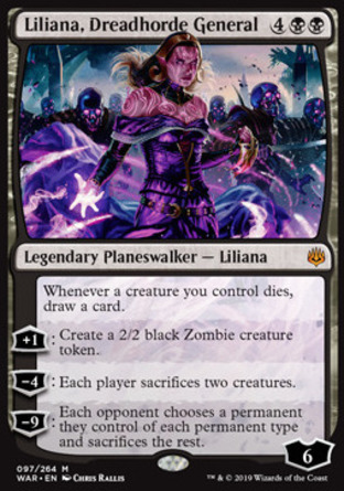 【JPN】《震懼軍將莉蓮娜/Liliana, Dreadhorde General》[火花之戰]〔SP〕