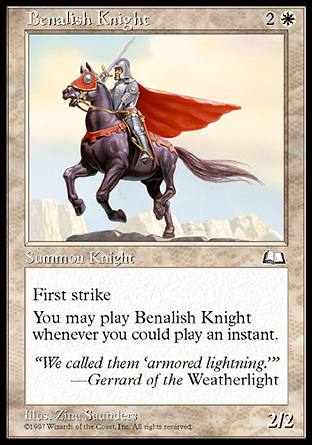 【ENG】《賓納里亞騎士/Benalish Knight》[晴空號傳說]