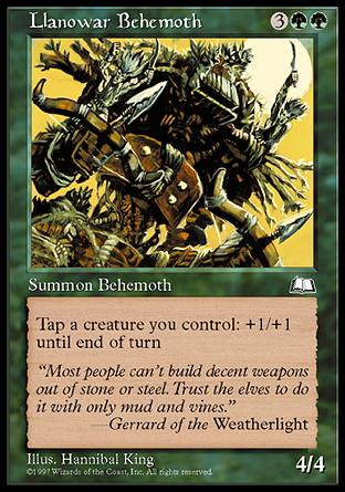【ENG】《羅堰貝西摩斯/Llanowar Behemoth》[晴空號傳說]