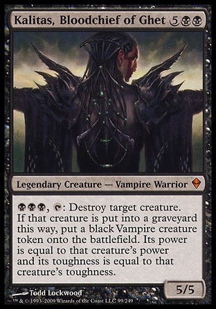 【JPN】《劫特血侯卡力塔/Kalitas, Bloodchief of Ghet》[贊迪卡]