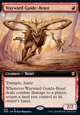 【ENG】 ☆Foil☆ 《難馭開路獸/Wayward Guide-Beast》[贊迪卡再起]