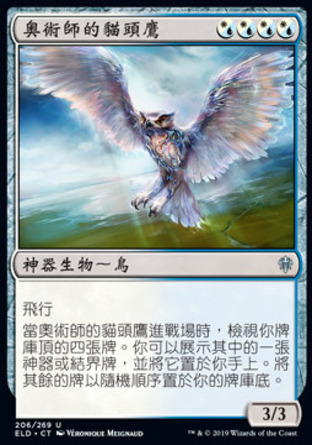 【CHT】《奧術師的貓頭鷹/Arcanist's Owl》[艾卓王權]