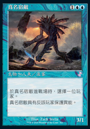【CHT】 ☆Foil☆ 《真名宿敵/True-Name Nemesis》[時間漩渦：重製版]